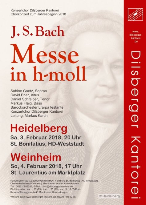 Plakat J. S. Bach h-moll Messe